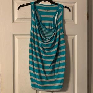 Layered striped tank top